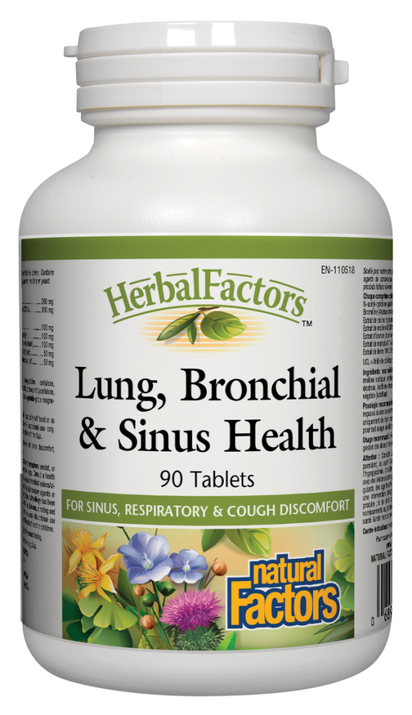 Natural Factors Lung Bronchial & Sinus Health (90 Tablets) Online Sale