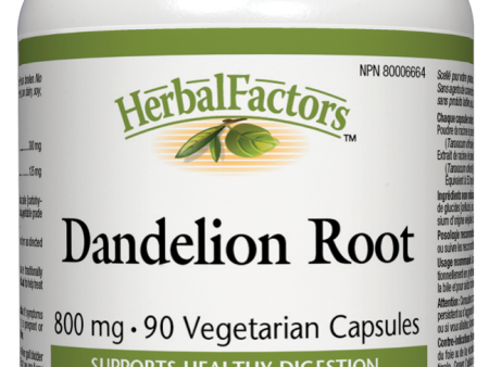 Natural Factors Dandelion Root (800mg) (90 Vegetarian Capsules) For Discount