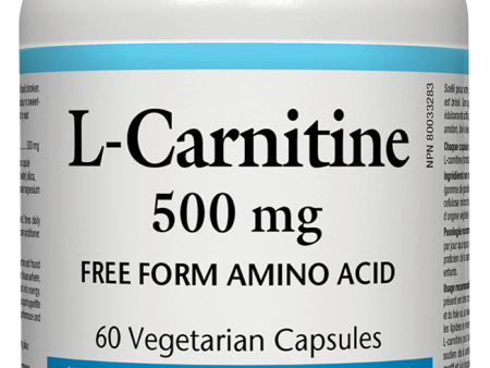 Natural Factors L-Carnitine (500mg) (60 Vegetarian Capsules) Supply