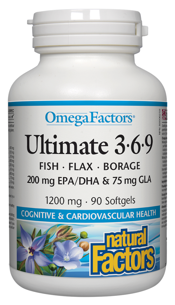 Natural Factors OmegaFactors Ultimate 3-6-9 (90 Capsules) Discount