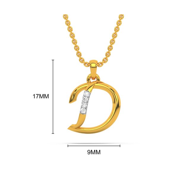 Alphabet D  Unisex Pendant Cheap