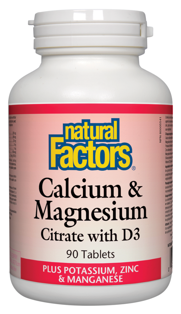 Natural Factors Calcium & Magnesium Citrate with D3 (90 Tablets) Cheap