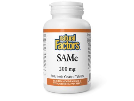 Natural Factors SAMe 200mg (30 Tabs) For Discount