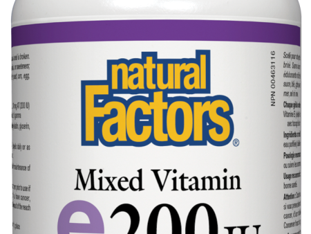 Natural Factors Mixed Vitamin E (200iu) (90 SoftGels) Sale