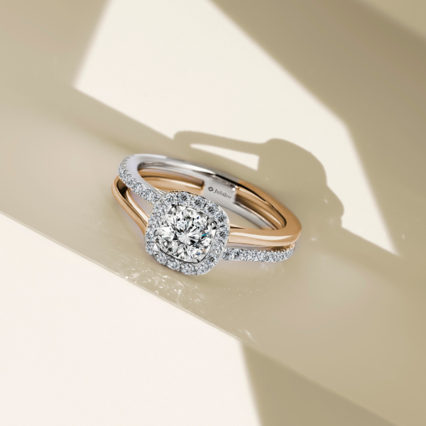 แหวนเพชร Inseparable Halo Diamond Ring (Certificate: GIA) Online