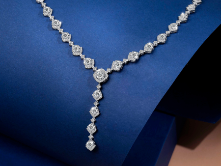 Centennial 90 Facets Diamond Necklace (Certificate: HRD) Hot on Sale