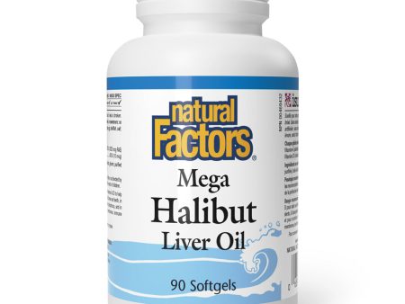 Natural Factors Mega Halibut Liver Oil (90 SoftGels) Hot on Sale