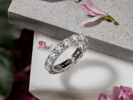 แหวนเพชร Majestic Eternity Diamond Line Ring For Cheap