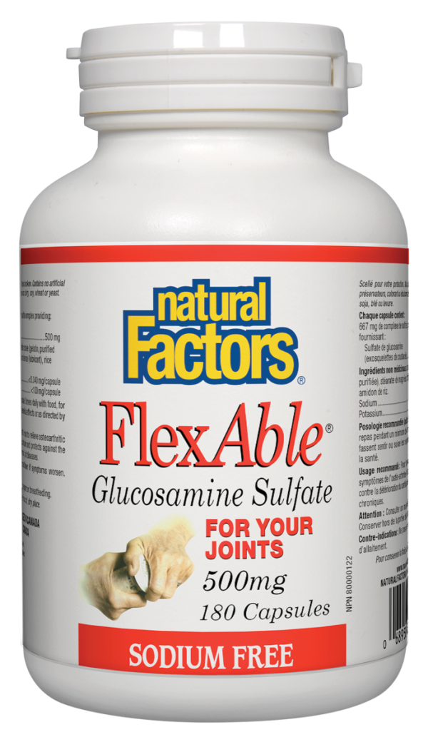 Natural Factors Flexable Glucosamine Sulfate (180 Capsules) For Sale