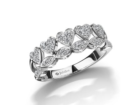 แหวนเพชร Love Blooming Hearts Crown Ring Online now