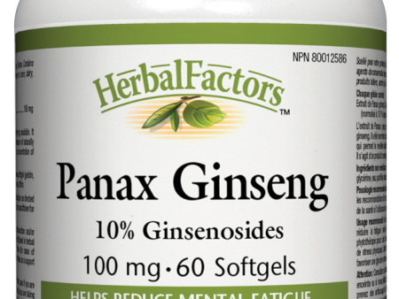 Natural Factors Panax Ginseng (100mg) (60 SoftGels) For Discount