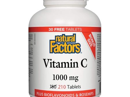 Natural Factors Vitamin C - Bonus (1000mg) (210 Tablets) For Discount