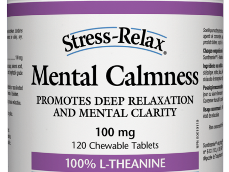 Natural Factors Mental Calmness (L-Theanine 100mg) (120 Chewables) For Cheap