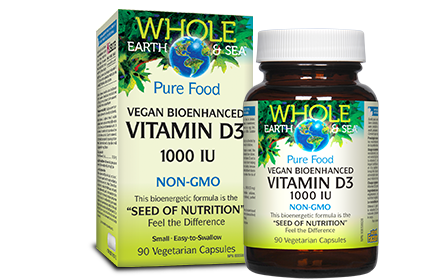 Whole Earth & Sea Vitamin D3 (1000iu) (90 VCaps) Fashion