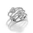 แหวนเพชร The Warmth of Heart Halo Twisted Diamond Ring Hot on Sale