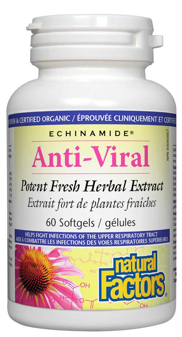 Natural Factors Echinamide Anti-Viral Potent Fresh Herbal Extract (60 SoftGels) Online Sale