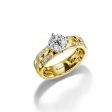 แหวนเพชร Lumiere Brique Triple Row Solitaire Ring Online Hot Sale