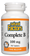 Natural Factors Complete B (100mg) Timed-Release (90 Tablets) Online Sale