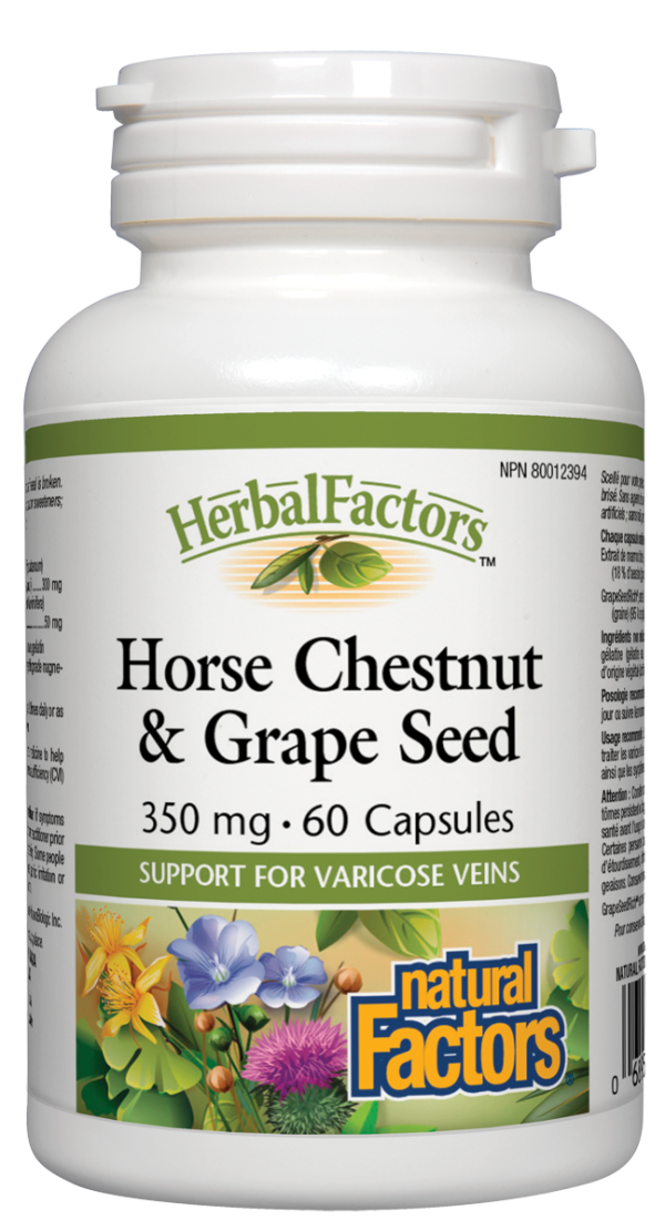 Natural Factors Horse Chestnut and Grape Seed (350mg) (60 Capsules) Online