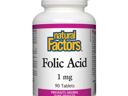 Natural Factors Folic Acid (1mg) (90 Tablets) Online Sale