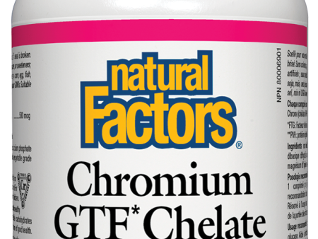 Natural Factors Chromium GTF Chelate (500mcg) (90 Tablets) Fashion