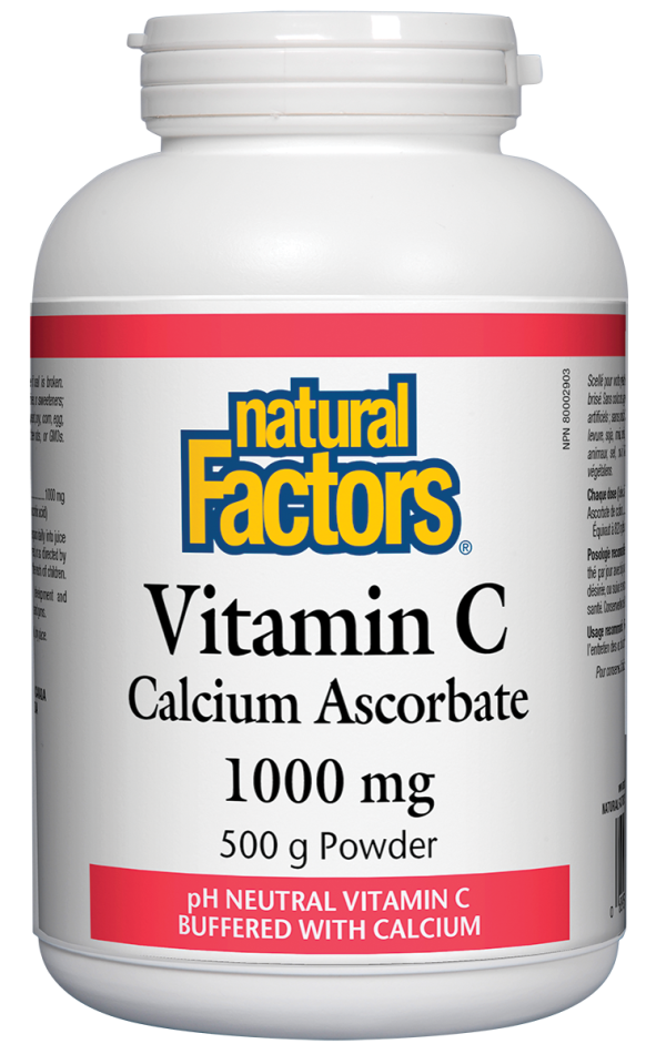 Natural Factors Calcium Ascorbate Powder (500g) Supply