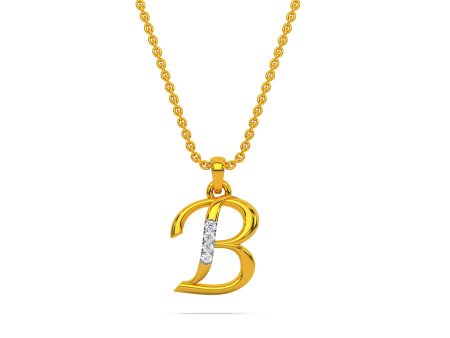 Alphabet B  Unisex Pendant Online Sale