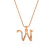 Alphabet W  Unisex Pendant Hot on Sale