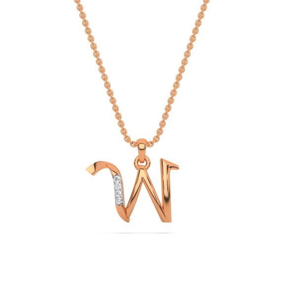 Alphabet W  Unisex Pendant Hot on Sale