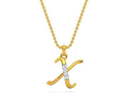 Alphabet X  Unisex Pendant Online Hot Sale