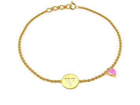 Initial V Bracelet Cheap