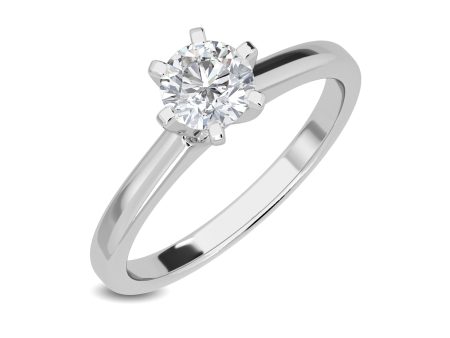 0.50 CT Lyric Solitaire Ring Online Sale