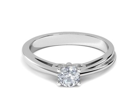 0.50 CT Blue Solitaire Ring For Cheap