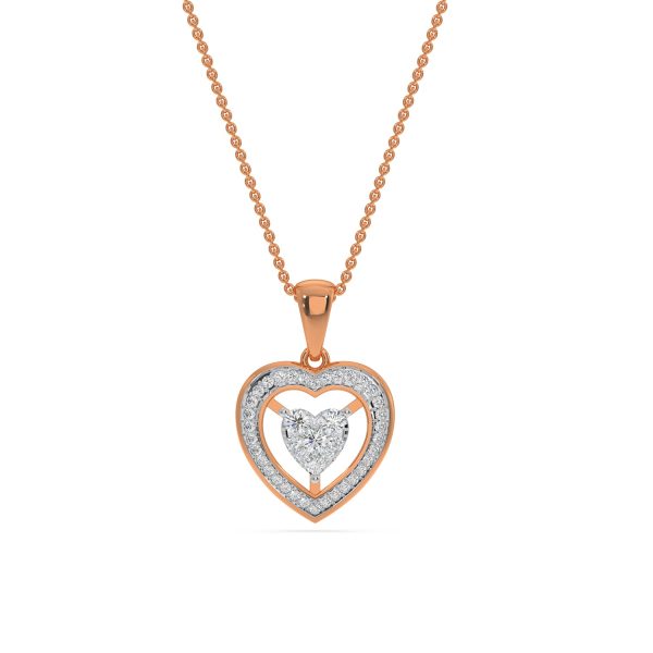 Solitaire Heart Pendant Online