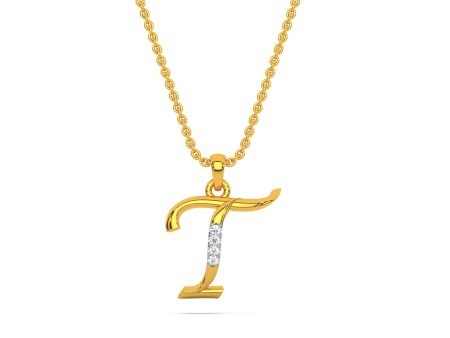 Alphabet T  Unisex Pendant Hot on Sale