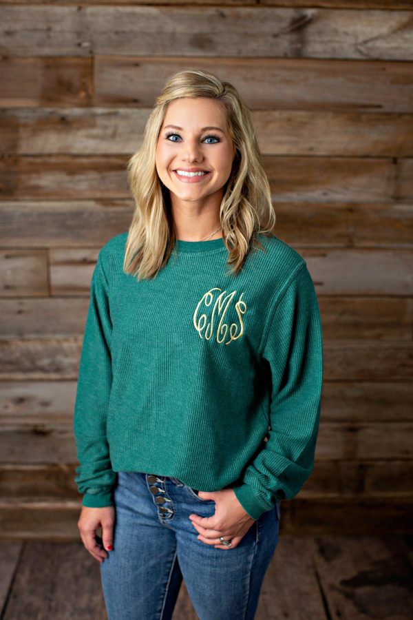 Monogrammed Lightweight Corduroy Sweater Pullover - 2020 Discount