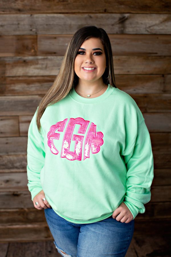 Mermaid Sequined Monogrammed Sweatshirt - 2020 Online Sale