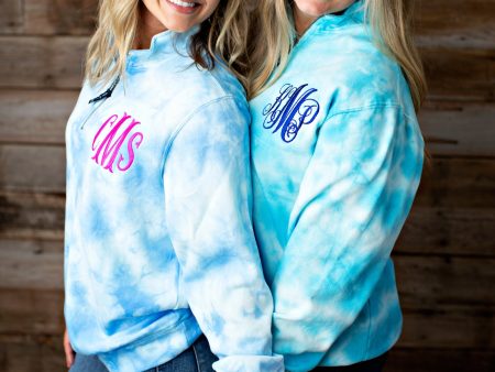 Charles River Tie Dye Quarterzip Monogrammed Sweatshirt - 2020 Supply