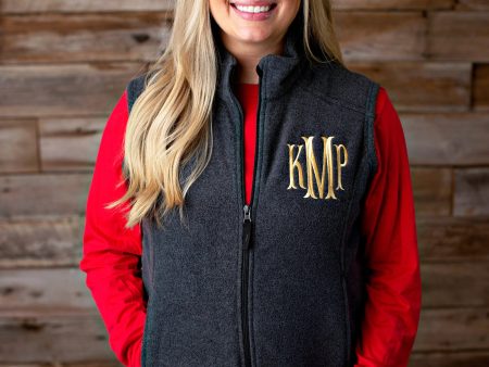 Monogrammed Fleece Vest - 2020 Discount