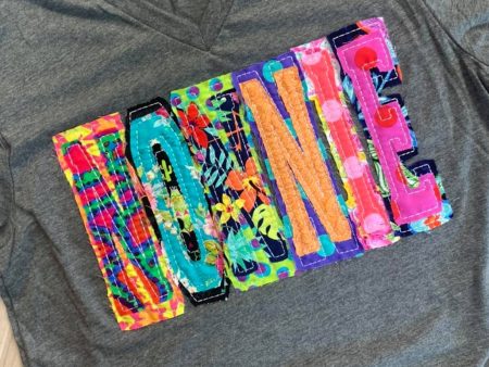 DOUBLE STACKED FABRIC Name Shirt For Sale