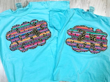 Double stacked Leopard and Serape Monogram - 2021 Supply