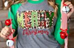 Double Stacked MERRY Christmas Shirt - Christmas 2020 on Sale