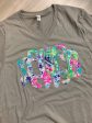 Lilly Pulitzer Fabric Monogrammed Short Sleeve tee, Monogrammed tee For Discount