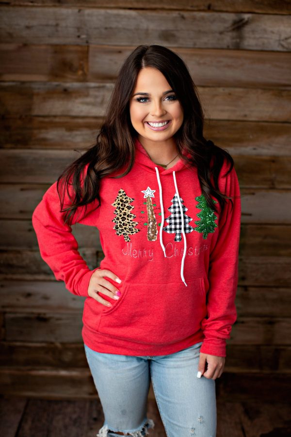 4 Trees Merry Christmas Pullover   Hoodie - Christmas 2020 Online